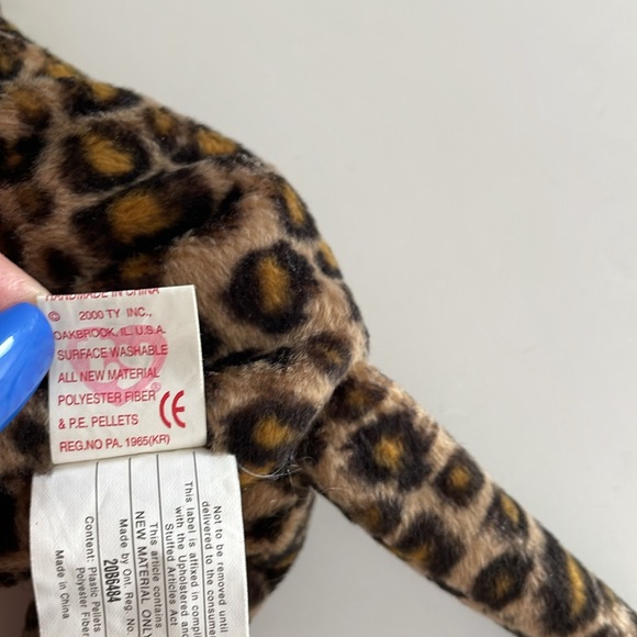 Retired TY SNEAKY the LEOPARD BEANIE BABY 2000 - no tag - Picture 4 of 7